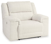 Tampa Furniture Outlet Lutz - Ashley Furniture - Keensburg Living Room - Wide Seat Power Recliner / Linen - 6180782